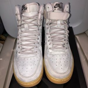 Nike Air Force one premium grey suede